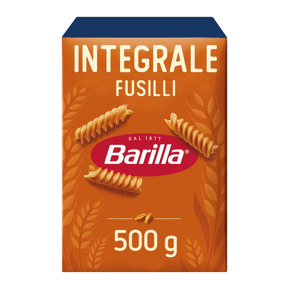 Barilla Pasta Integrale Fusilli – Semolina pasta with natural fibers, 500 g