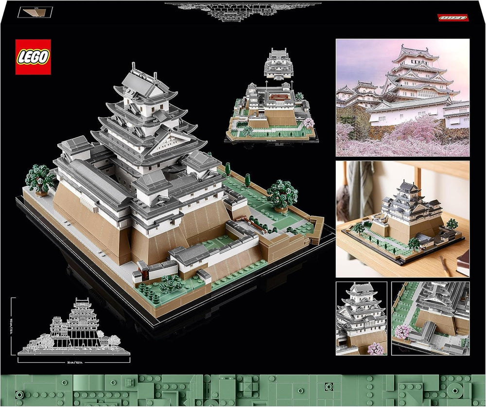 LEGO Architecture Himeji Castle, Adult Model Kit, Landmark Collection, Creative Gardening and Japanese Culture Fan Set with Cherry Blossom Tree, Gift for Him and Her 21060 Building Sets Besuche den LEGO-Store