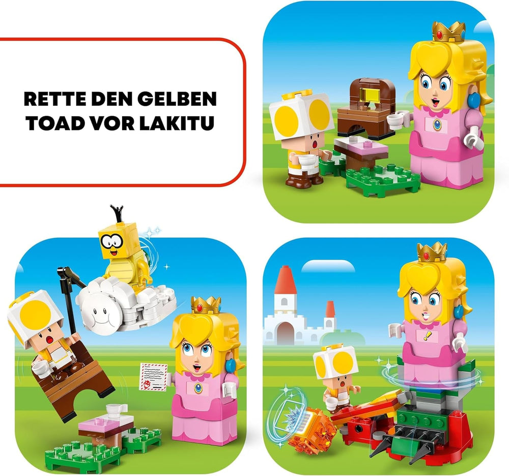 LEGO Super Mario Adventures With Interactive Peach, Children's Playset with Yellow Toad, Nintendo gift for boys, girls and all players from 6 years 71441 Building sets Besuche den LEGO-Store