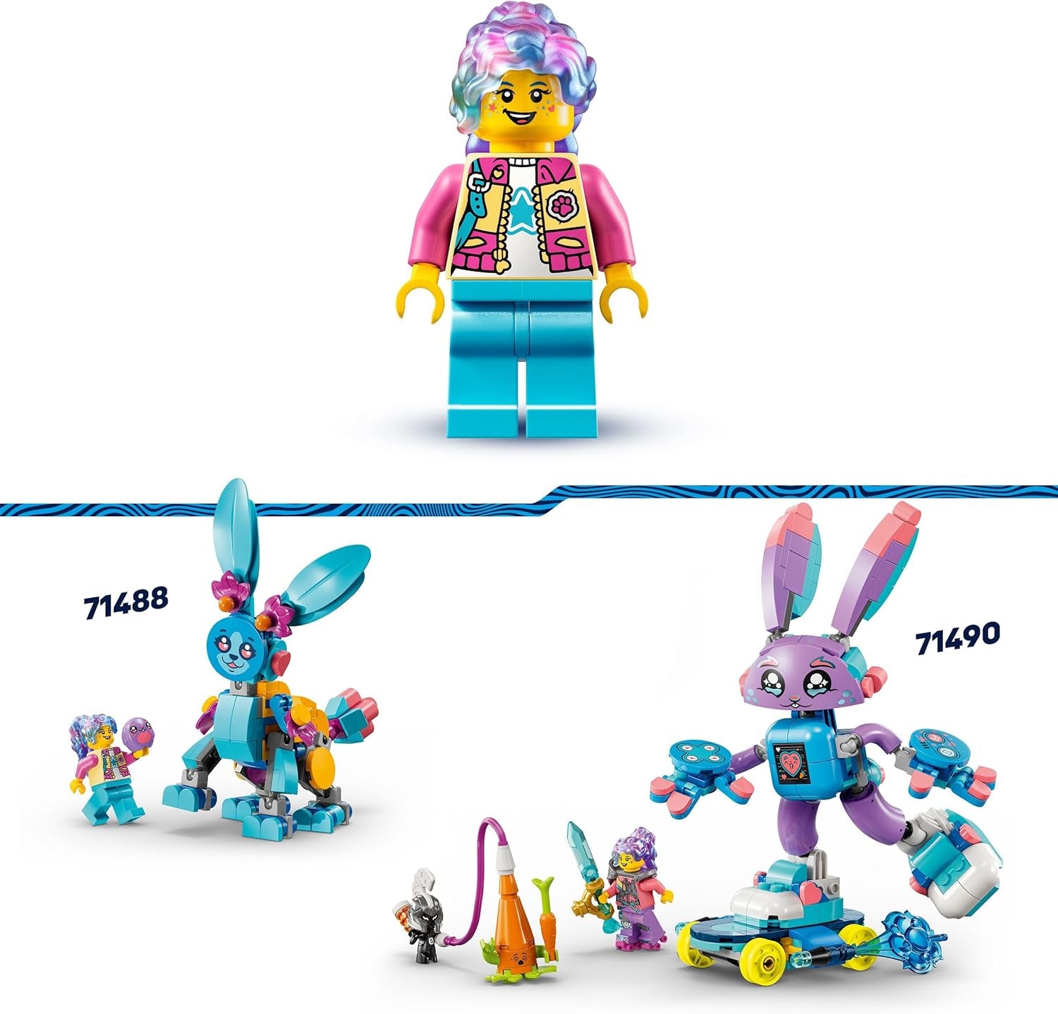 LEGO Dreamzzz Bunchus Creative Animal Adventures Kids Toy Bunny 20-In-1 Fantasy Playset with Minifigure Izzie Gift for Girls and Boys 7 Years Old 71488 Building Sets Besuche den LEGO-Store