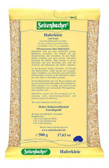 Seitenbacher Haferkleie I High Protein Gehalt I High Ballaststoff Gehalt I (1X 500 G ) Cereals Naty Shop 500 G (1Er Pack)
