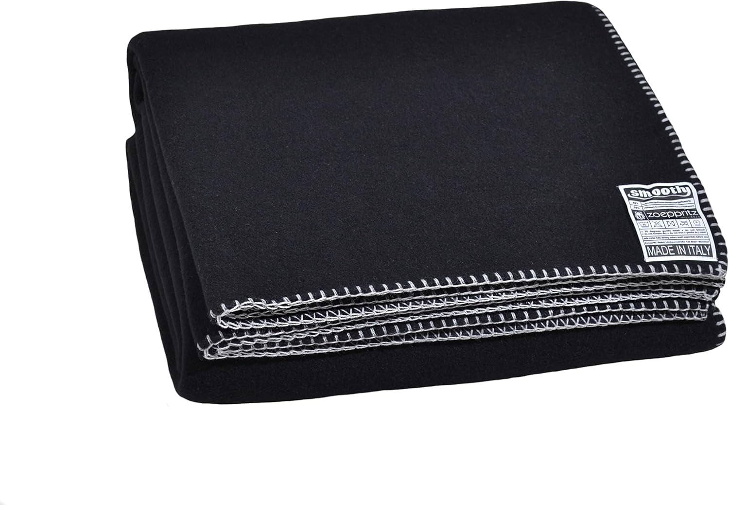 Zoeppritz since 1828 Smoothy fleece blanket - Fluffy comfortable polar fleece blanket - Vegan - 140X190Cm - 010 Off-White, 010 Offwhite Zoeppritz Since 1828 980 black 140X190Cm