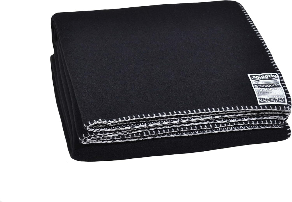 Zoeppritz din 1828 Pătură din fleece Smoothy - Pătură confortabilă pufoasă din fleece polar - Vegan - 140X190Cm - 010 Off-White, 010 Offwhite Paturi si Cuverturi Zoeppritz Since 1828 980 negru 140X190Cm