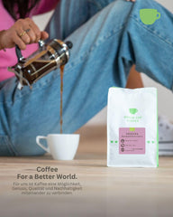 Coffee - Serena I 100% Arabica - entkoffeiniert I Kaffeebohnen 250g I Moka Kanne, Siebträger, Vollautomat, Brühkaffee & French Press mit schokoladig, nussig, süßen Aromen I mittlere Röstung