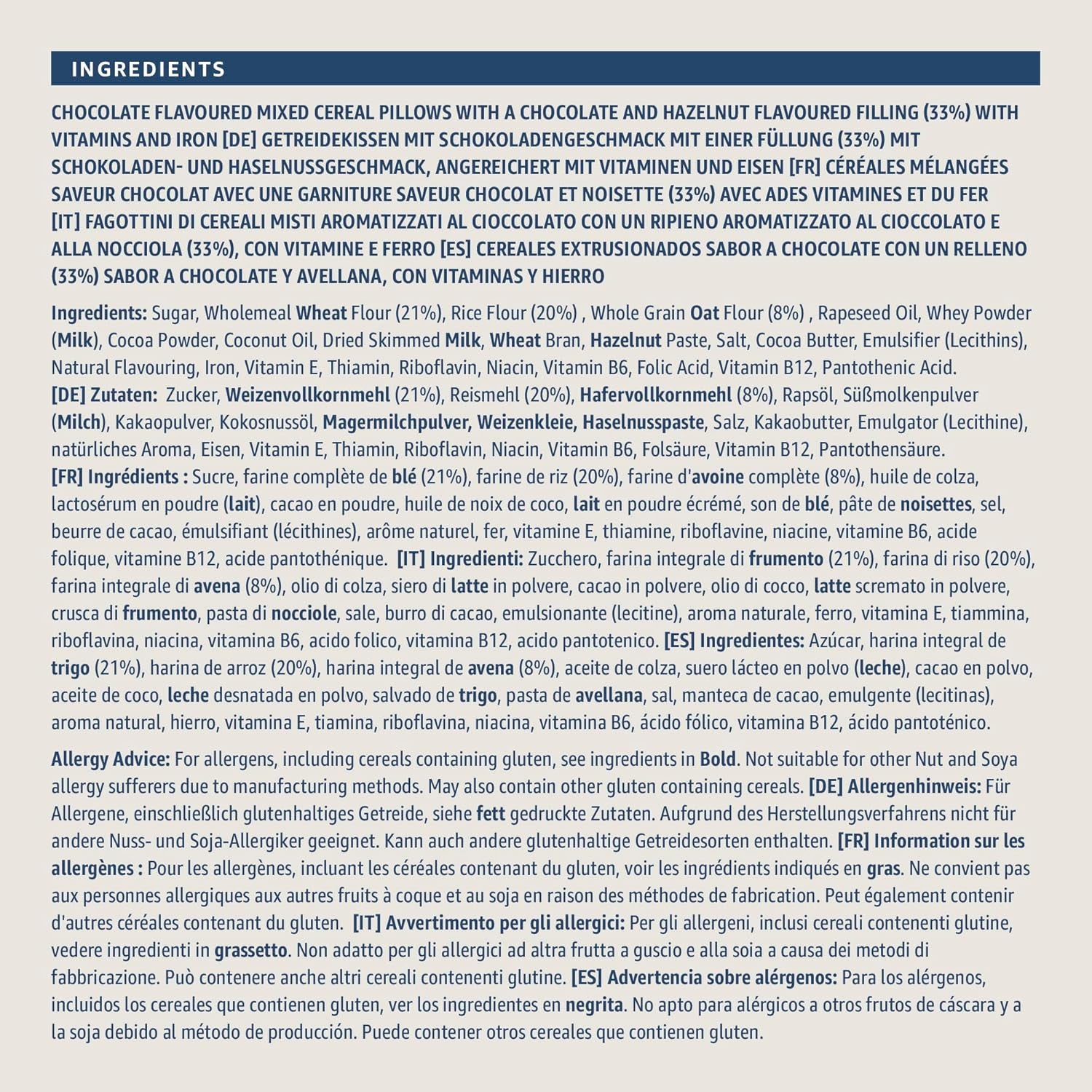 Chocolate Nut Pillow from Amazon, 375g