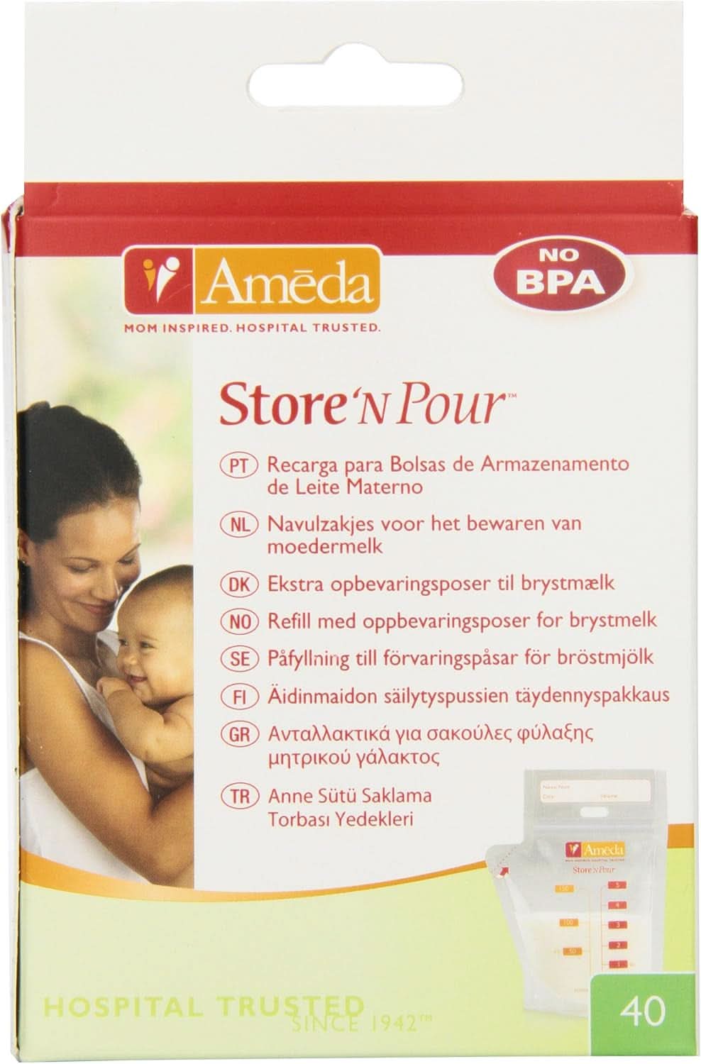 Bags for breast milk - 40 pieces Food and Breastfeeding Accessories Bebe Naty Shop