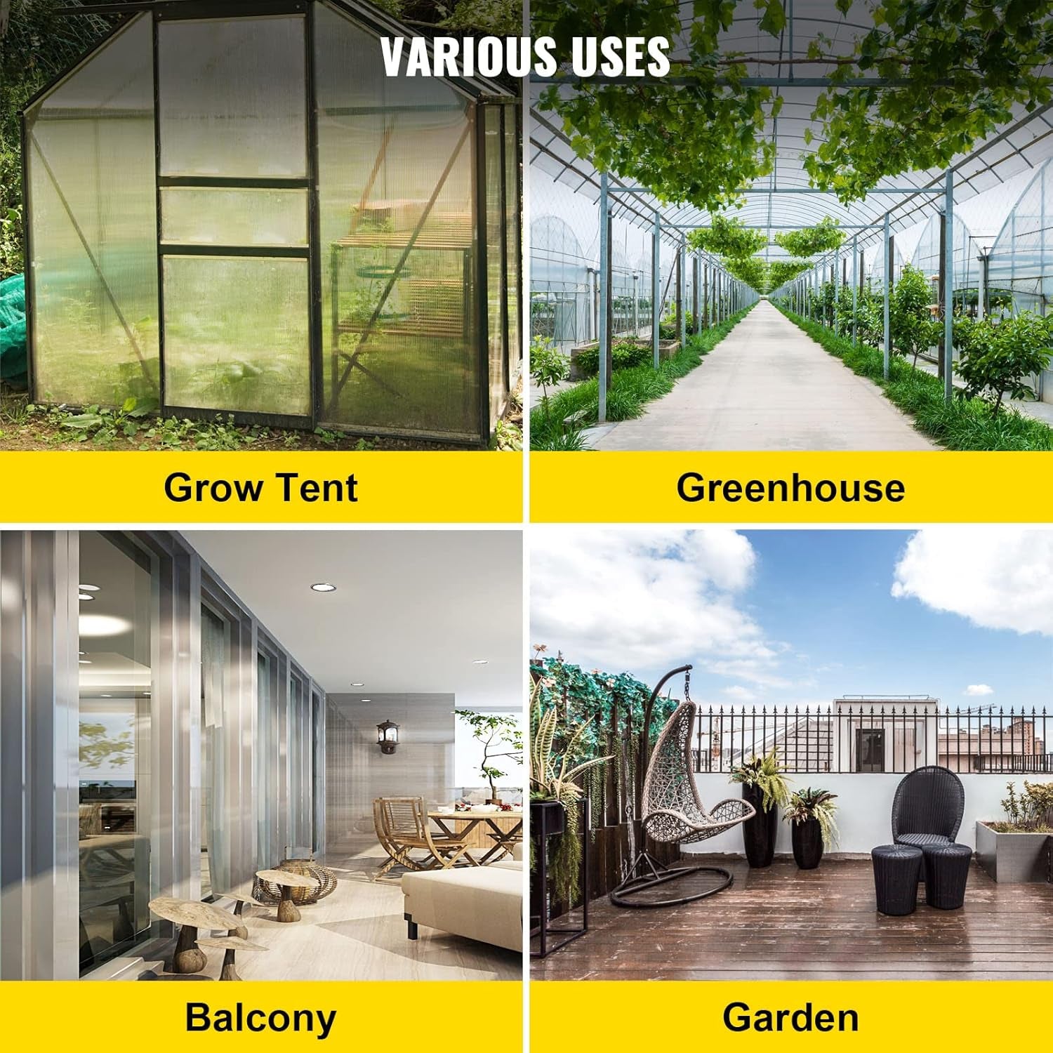 VEVOR DWC Hydroponic Grow System, Hydroponic Grow Systems, Deep Water Cultivation 4 20 Liter Buckets, DWC System with Air Pump, Air Stones and Water Level Indicator for Leafy Vegetables