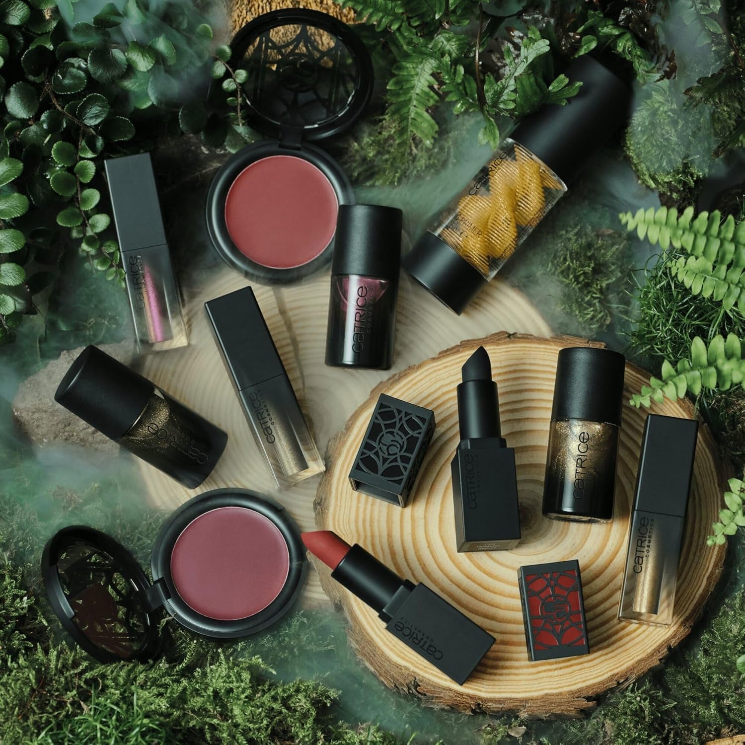 Nail polish Catrice MYSTIC FOREST, no. C01, Gold, Long Lasting, Highly Pigmented, Glowing, Vegan, Microplastic Free, Preservative Free, Fragrance Free, 2 Pack (10ml)