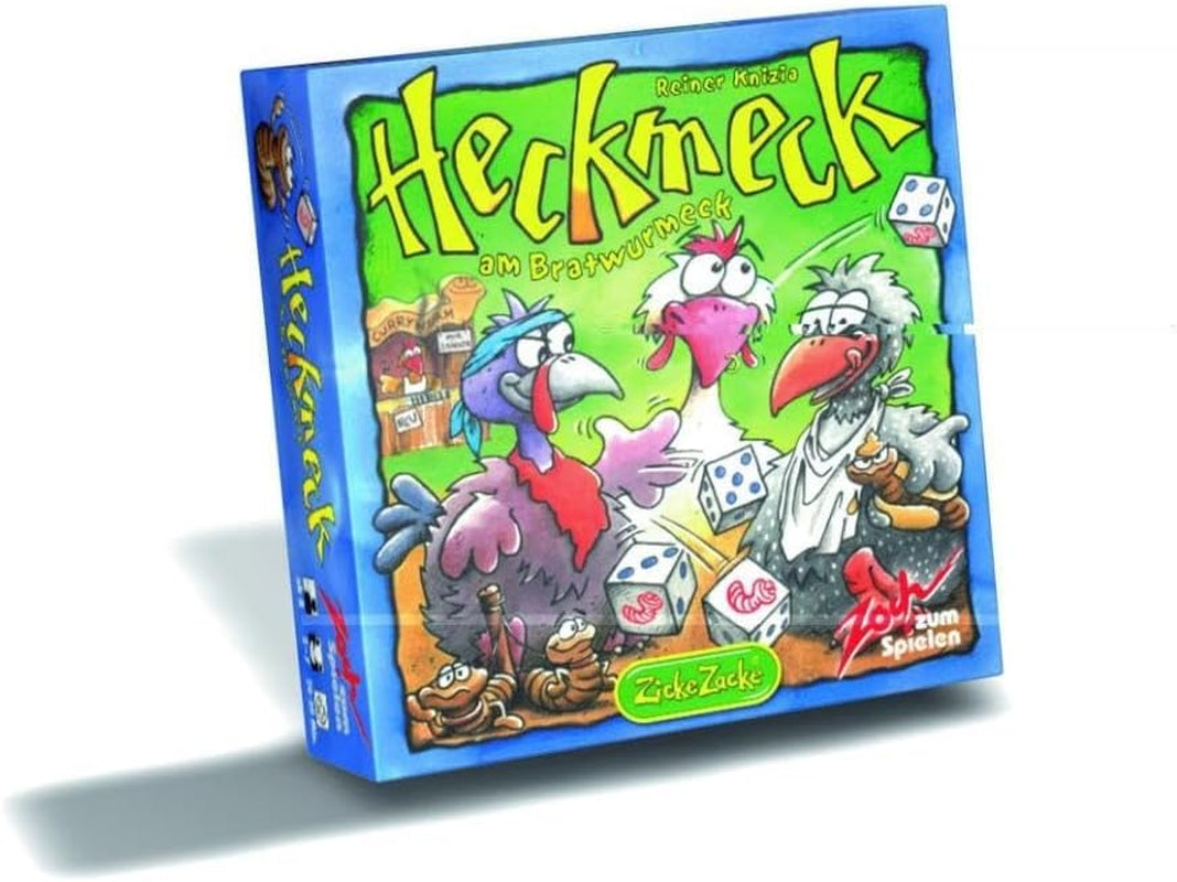 Zoch 601125200 – Heckmeck am Bratwurmeck – the turbulent dice game in the popular chicken frame for smart birds who have smelled the bratwurmeck worm, from 8 years