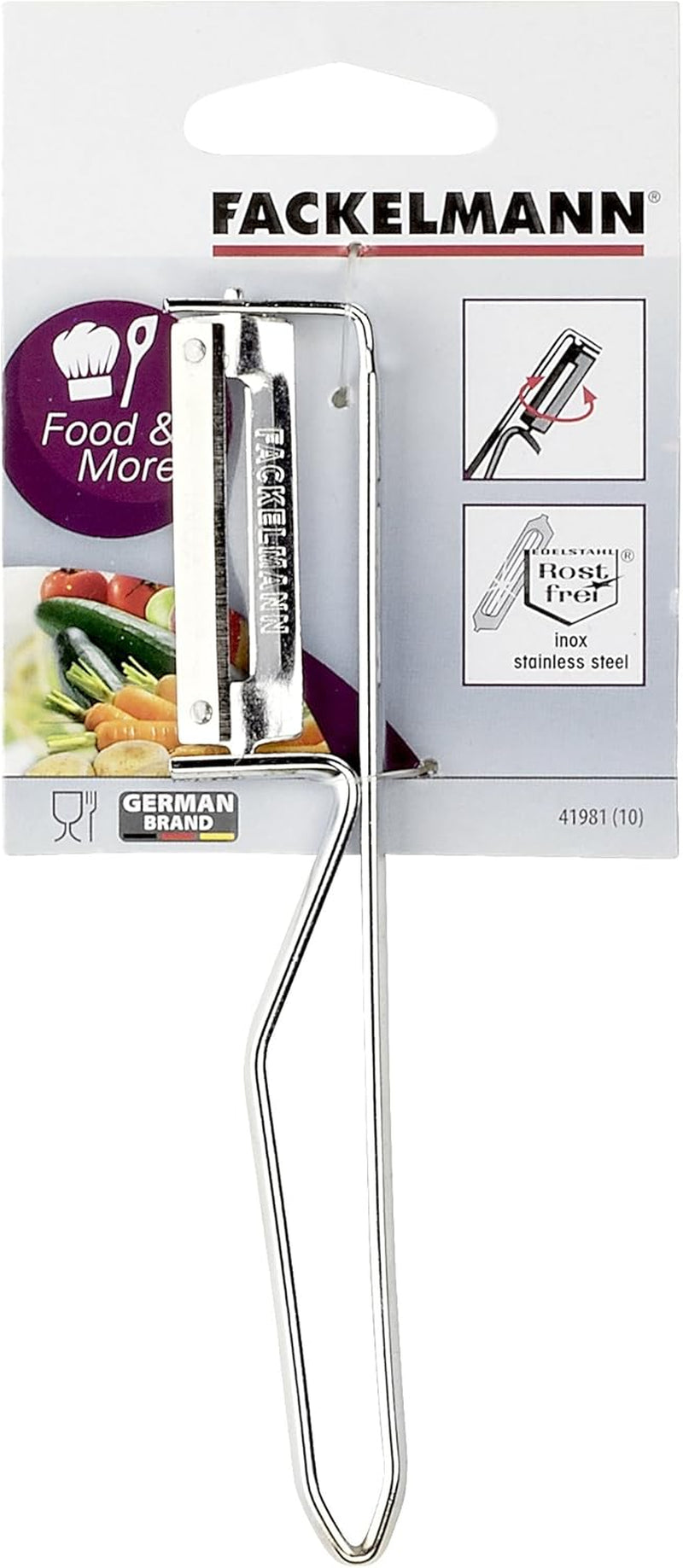 Fackelmann Universal Peeler, Stainless Steel Blade Peeler Naty Shop