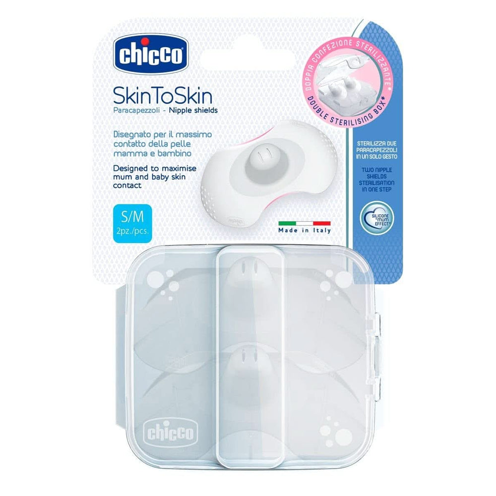 Chicco Skintoskin nipple protector, silicone, transparent, 6 pcs Food and Breastfeeding Accessories Bebe Naty Shop