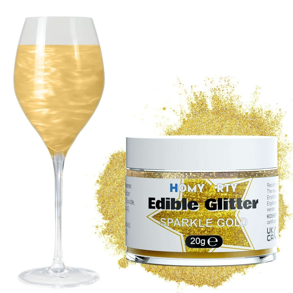 Edible glitter for drinks, 4 grams Glitter Naty Shop Gold 20 grams