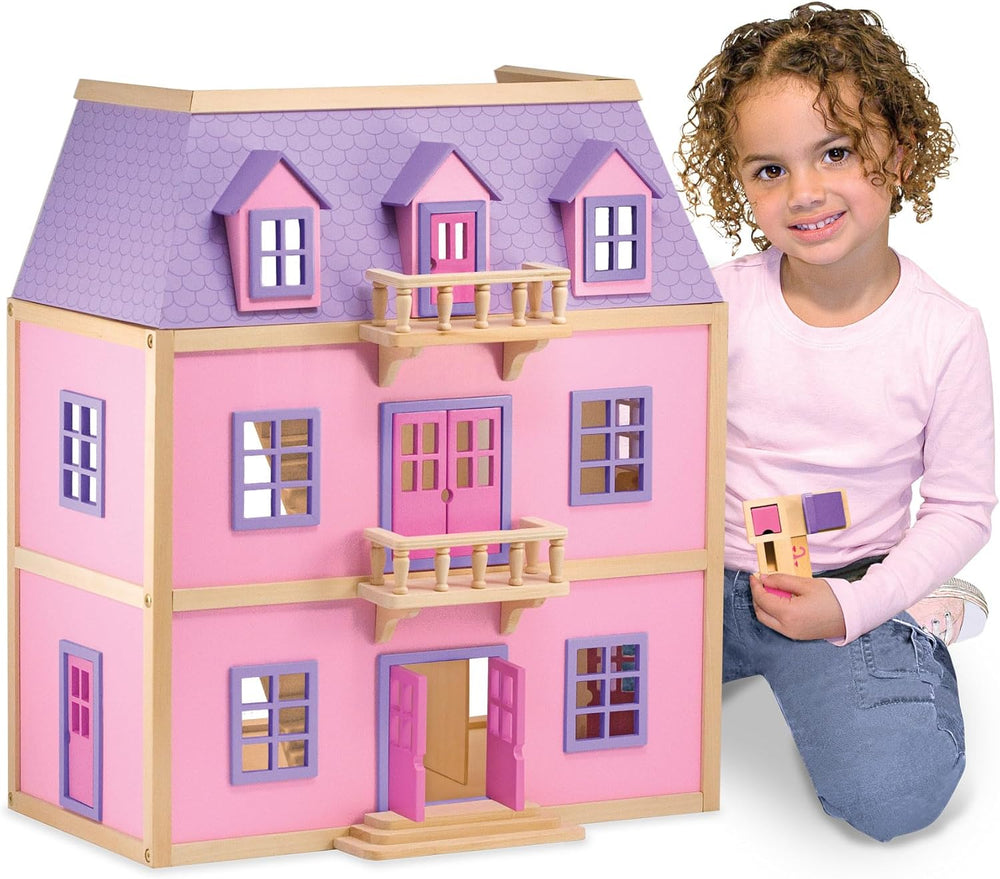 Melissa & Doug Casă de păpuși din lemn