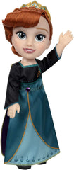 Păpușa Disney Frozen 2 Anna – o păpușă poziționabilă de 35 cm înălțime, într-o rochie la modă emblematică, cu blazonul Arendelle și o tiară pentru distracție suplimentară, pentru fetițe cu vârsta de 3 ani și peste