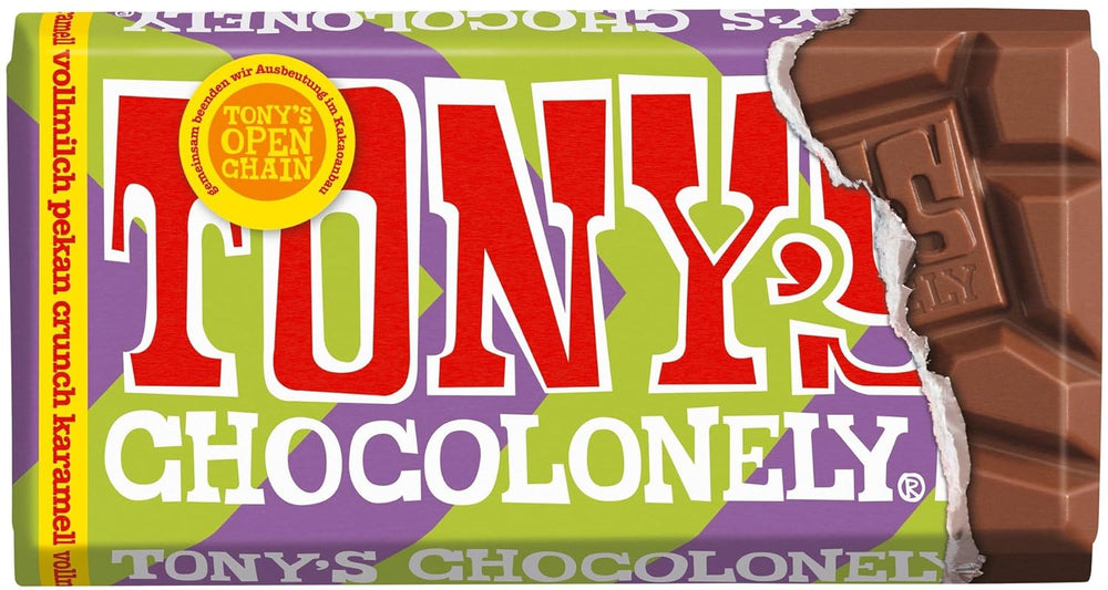 Tony's Chocolonely - Dark chocolate with almonds and sea salt 90g