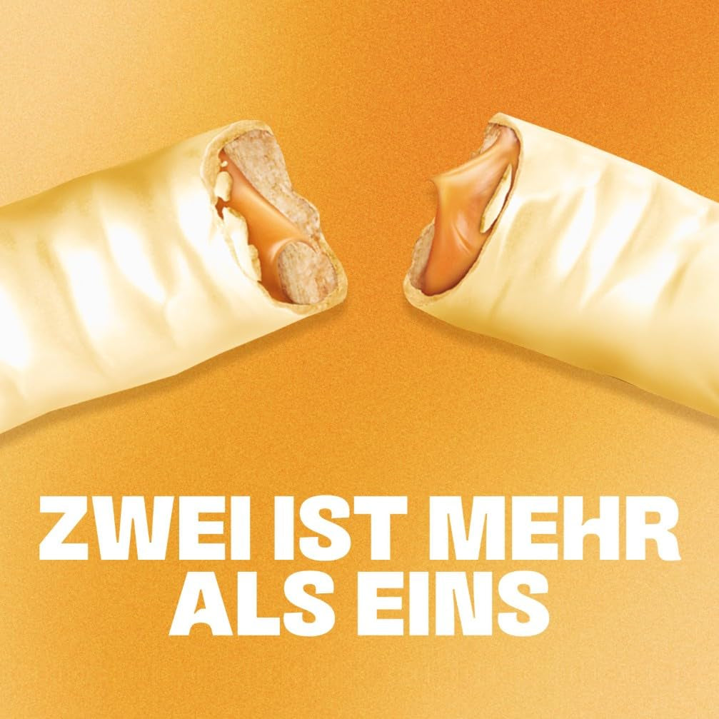 Twix white chocolate bars; caramel, biscuits, white chocolate; multiple pack of chocolates; 5 bars (5 x 46 g)