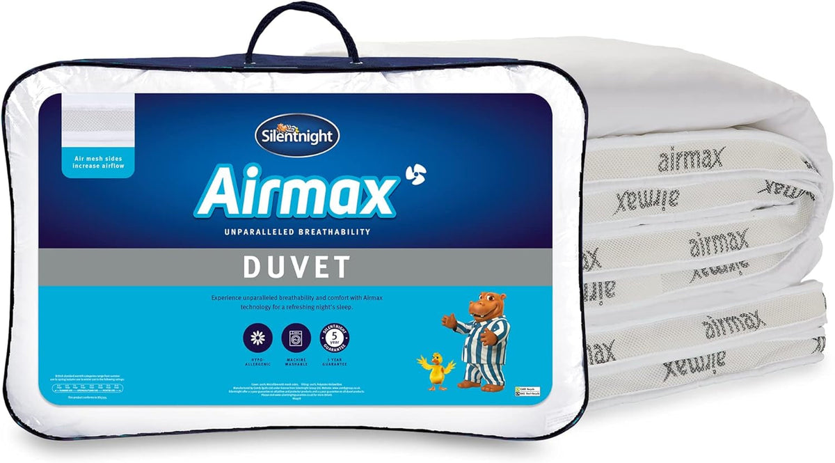 Plapumă Silentnight Airmax, 10,5 tog, pat dublu, alb Plapumi si pilote Naty Shop Pat dublu Dublu