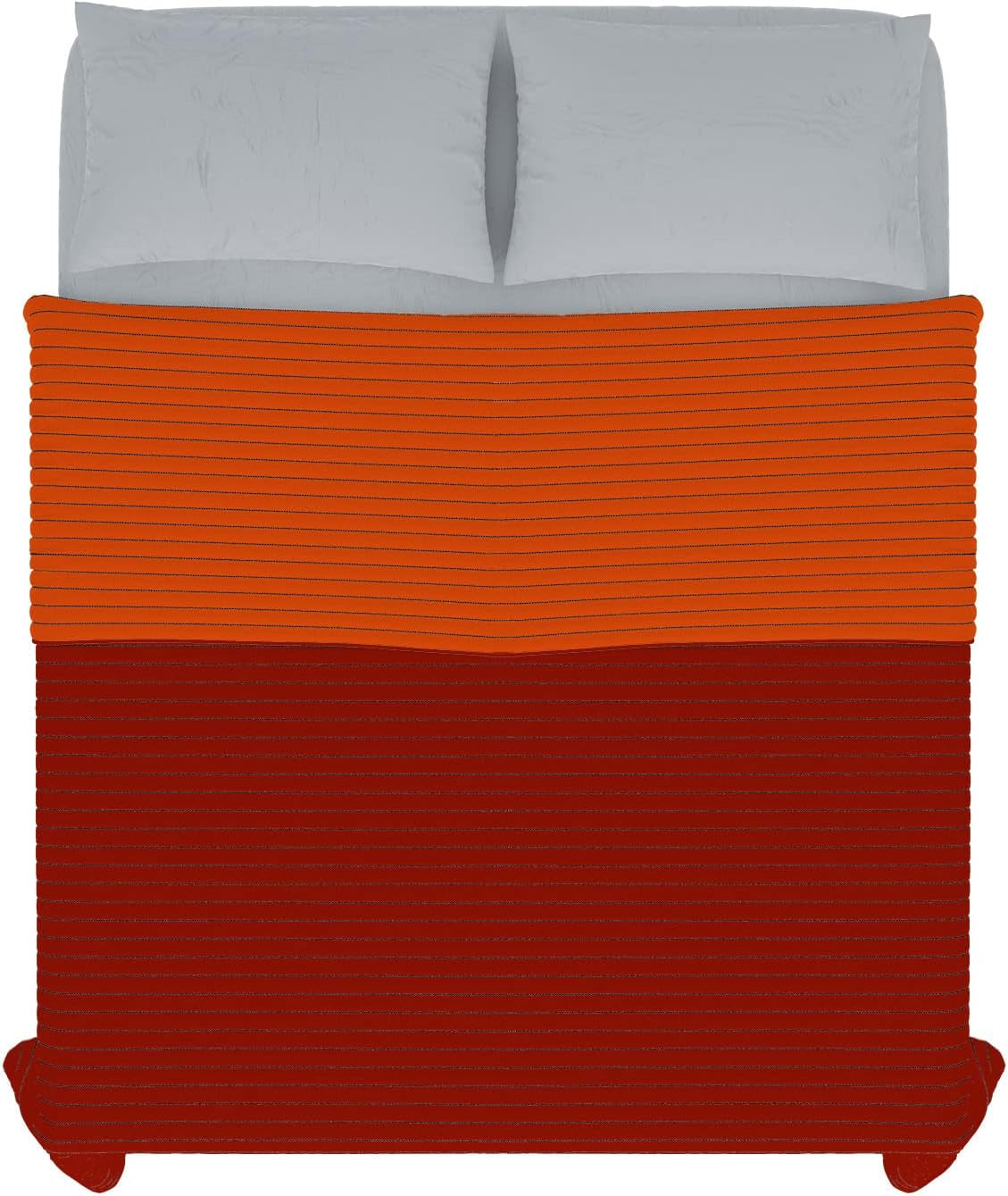 Plapumă de vară Summer din microfibră, portocaliu/rugină, pentru pat dublu 250 X 250 Cm Plapumi si pilote Naty Shop