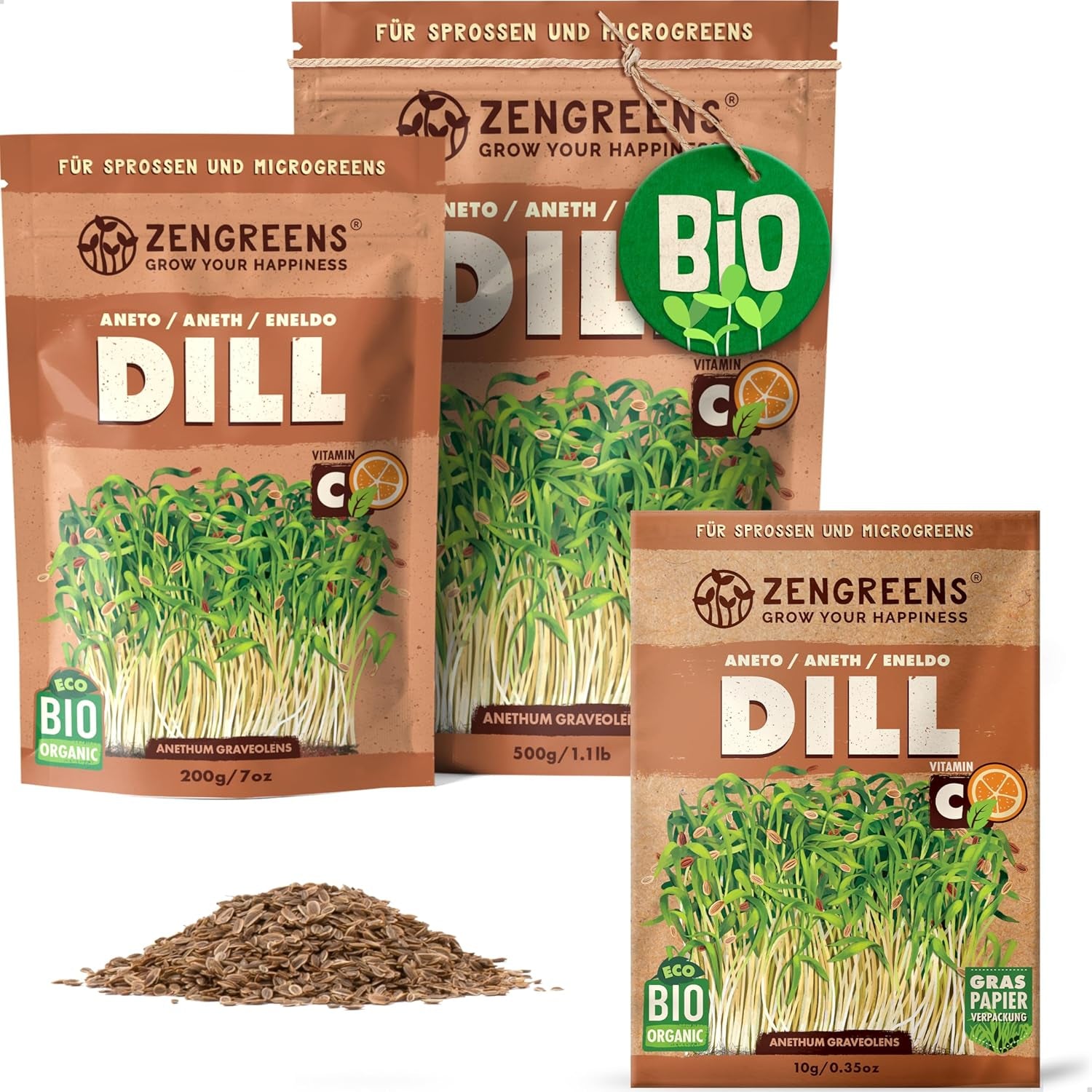 Bio Sonnenblumen Samen - Wähle Zwischen 10G, 200G Und 500G - Sonnenblume Mit Keimrate Von Über 97% - Keimsprossen - Sonnenblumensamen Zum Sprossen Ziehen - Wiederverschließbare Verpackung