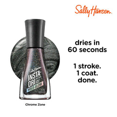 Insta-Dri Holo-Glow Nail Polish, Chrome Zone, Easy to Use, Long Lasting, Beautiful Colors, Easy to Apply, No Chipping, 19ml