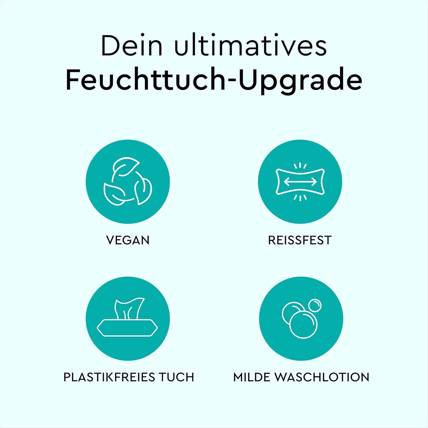 LILLYDOO Wet Wipes 50 Count 100% Plastic Free Extra Large Wipe Unscented