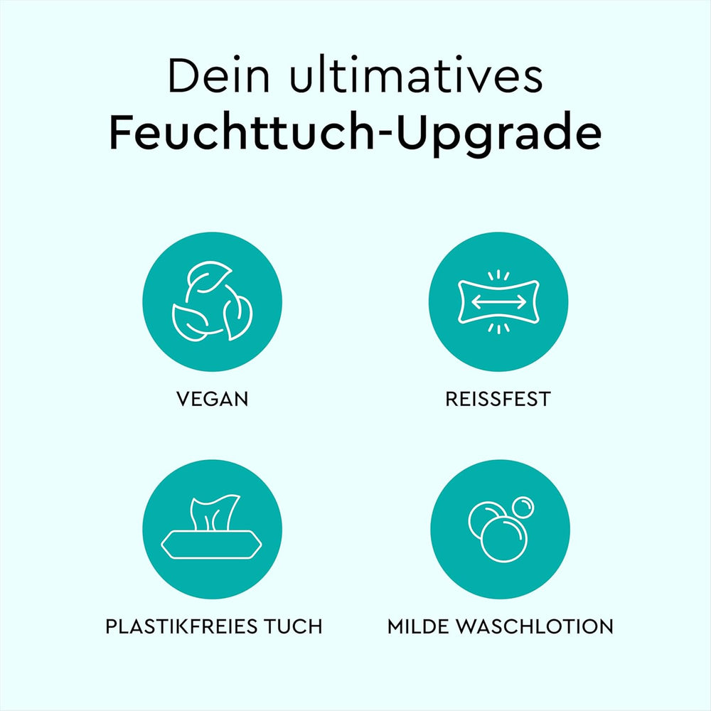 LILLYDOO Wet Wipes 50 Count 100% Plastic Free Extra Large Wipe Unscented