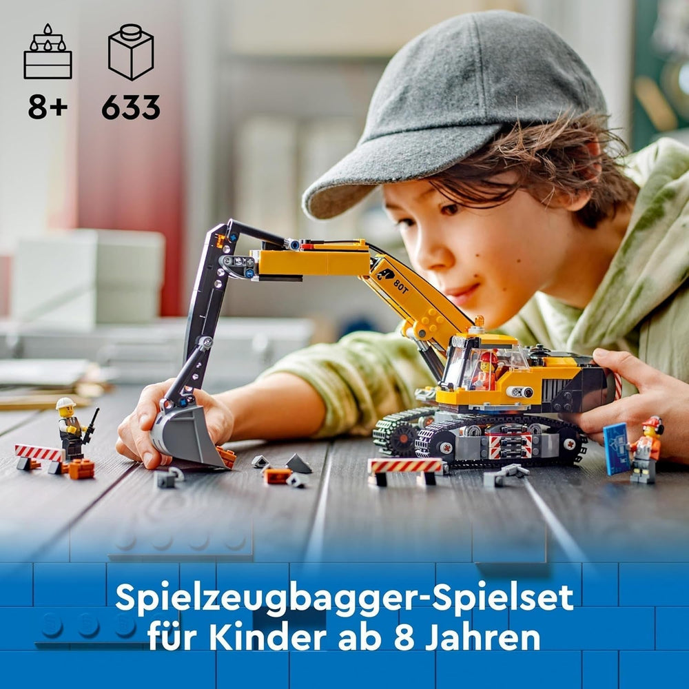LEGO City Crawler Excavator, toy excavator for children from 8 years old, construction toy with excavator model, buildable truck with accessories and 3 minifigures 60420 Construction sets Besuche den LEGO-Store