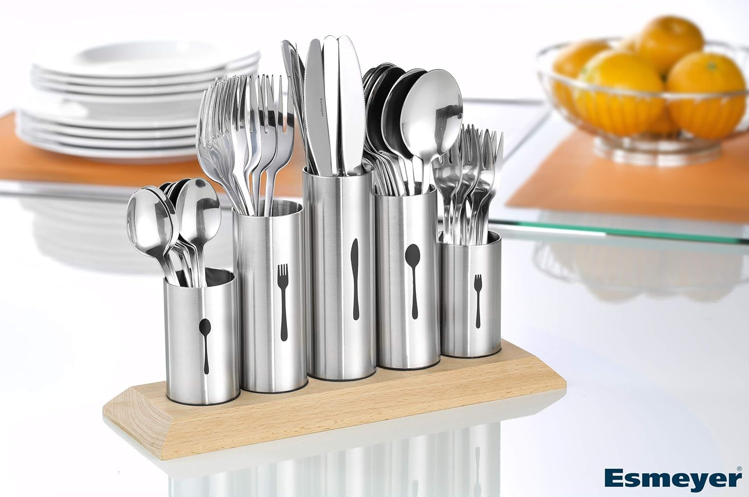 Stainless Steel Cutlery Holder, 1 Pack, Silver Naty Shop Kitchen