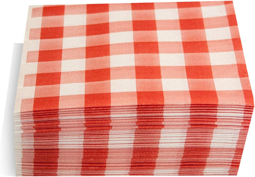 Lampă suspendată Ser41017705 Deluxe Bin Elegant, șervețel 40 X 40, AIRLAID, 1/4 fold, 50 șervețele, roșu Vichy