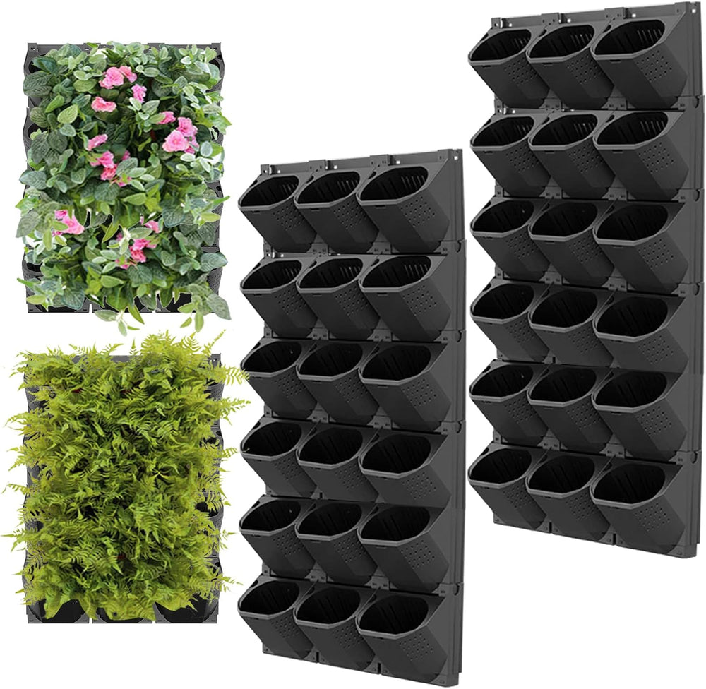 Hängende Vertikale Wand Pflanze, Vertikale Pflanzenwand Balkonbar Pflanzenwand Indoor mit Smart-Timer und Wasserpumpe Blumentopf Wand für Hof Garten Balkon Home Decoration