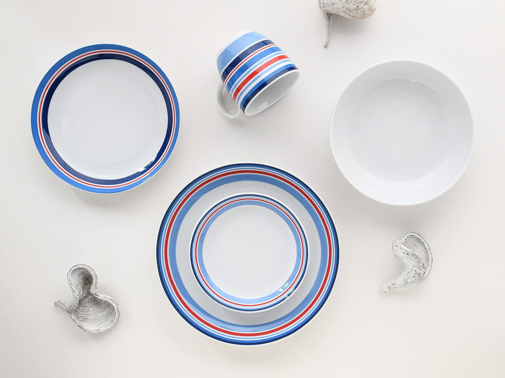 Creatable, 22901, Serie Allround - COAST LINE, 10-Teiliges Geschirrset, Kombiservice Aus Porzellan, Spülmaschinen- Und Mikrowellengeeignet, Made in Europe Seturi vesela masa Naty Shop