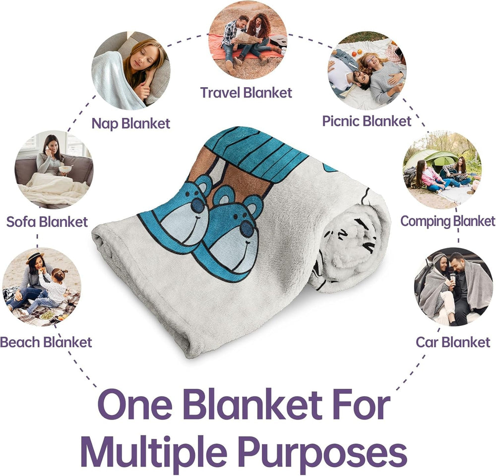 Musaecoin dad gift, dad birthday gift, gift ideas for dad, gifts for dad, 50-60 inch flannel blanket, christmas gift for dad, father's day gift Beds and Blankets musaecoin