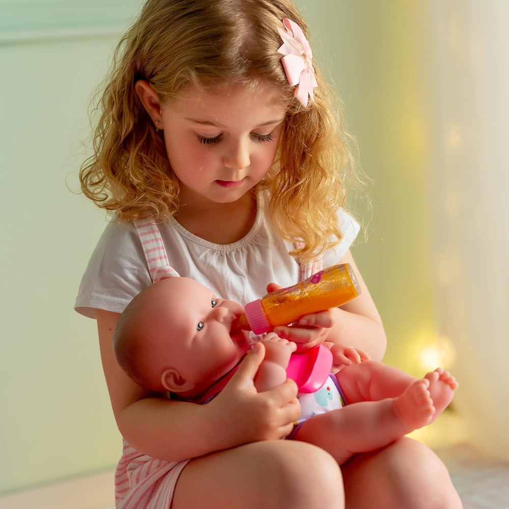 JC TOYS 81060 2X Sticlă pentru păpuși, cu lapte și suc Papusi Naty Shop