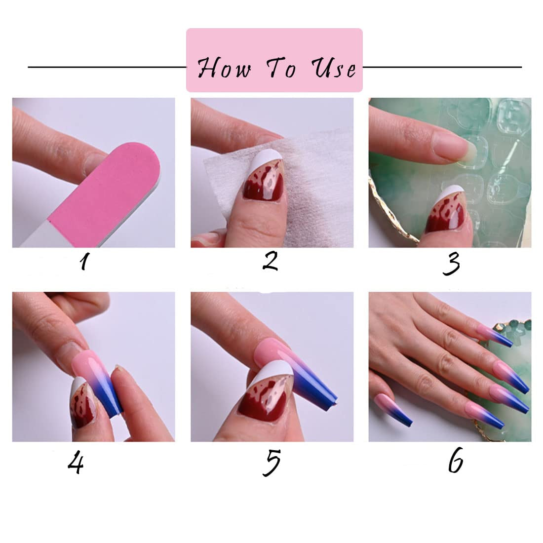 24 buc unghii false pătrate, culoare nud, franceze, scurte, acoperire completă, unghii false, presare pe unghii pentru femei și fete