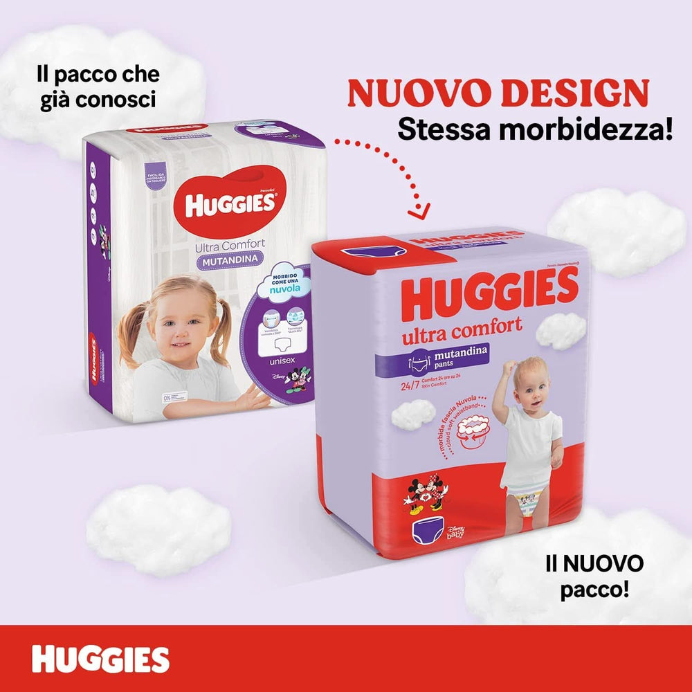 Huggies Ultra Comfort Windelhöschen, Größe 6 (15-25 Kg), 52 Windeln Naty Shop