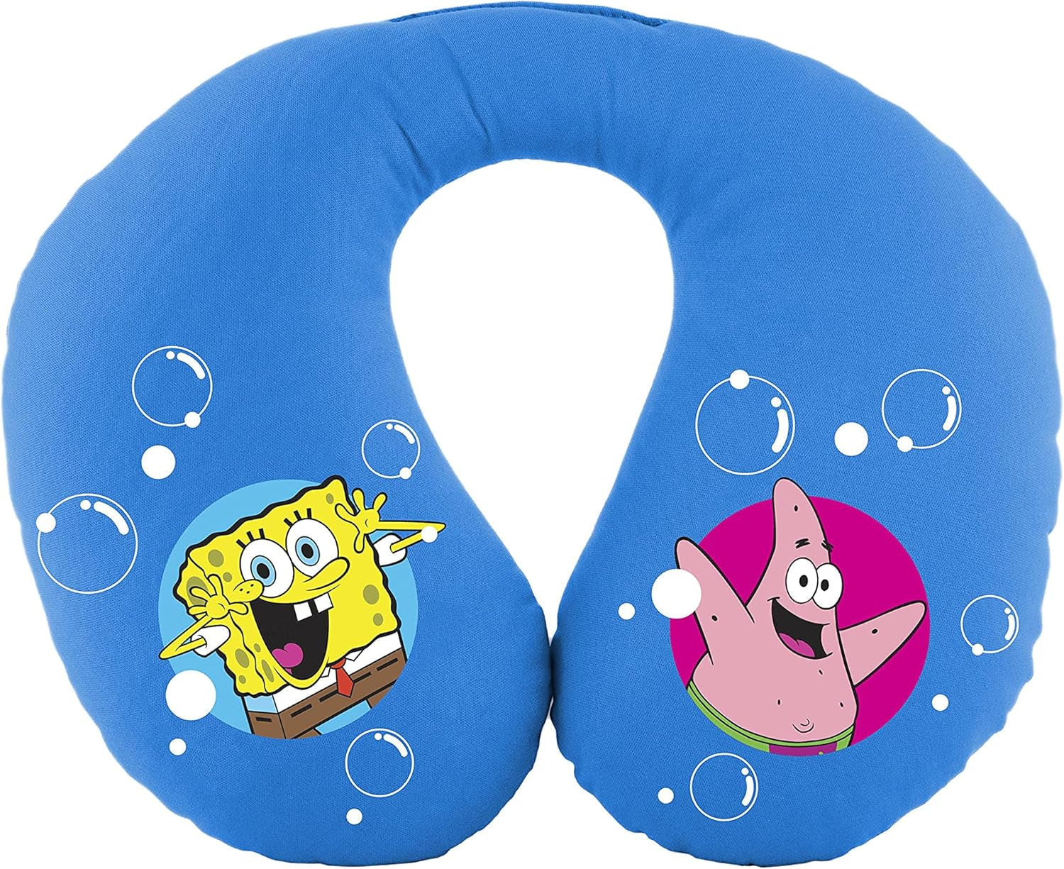 Bob Esponja Spongebob pernă de gât pentru copii. Super confortabil de călătorie, albastru Perne calatorie Naty Shop Pernă pentru gât