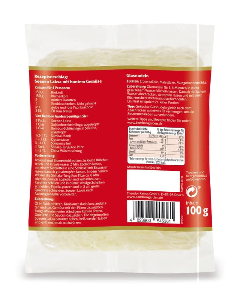 Bamboo Garden Soeoen Laksa Glass Noodles, 100g