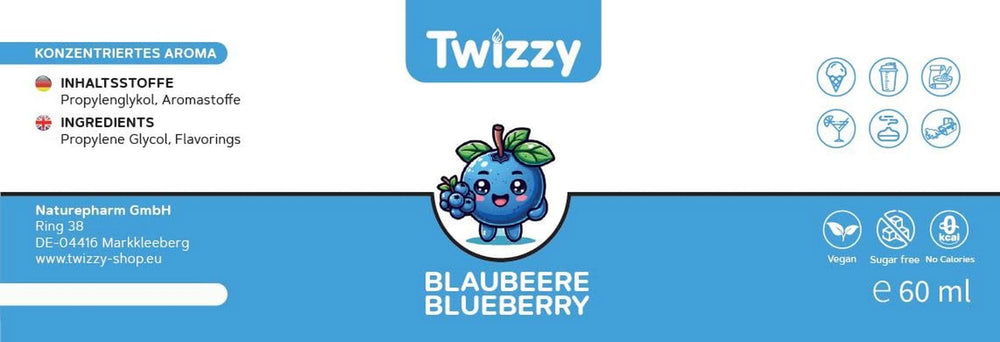 Twizzy Cranberry, Food Flavoring -60 ml - Intense aroma - Ideal for baking Aromas Naty Shop