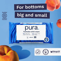 Eco Friendly Disposable Wet Wipes 560 Wipes (14 x 40 Wipes) Monthly Pack 100% Plastic Free 99% Water Sensitive Care Wet Wipes Fine to Flush Certified Biodegradable Vegan