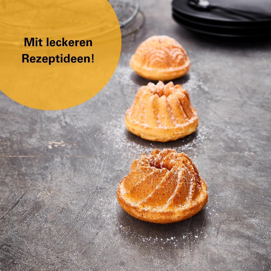 Birkmann, Contoura, Gugelhupfblech Violet, Backform Aus Aluguss, Mit Antihaftbeschichtung Und Rezept, 887077 Molds and trays for baking Naty Shop