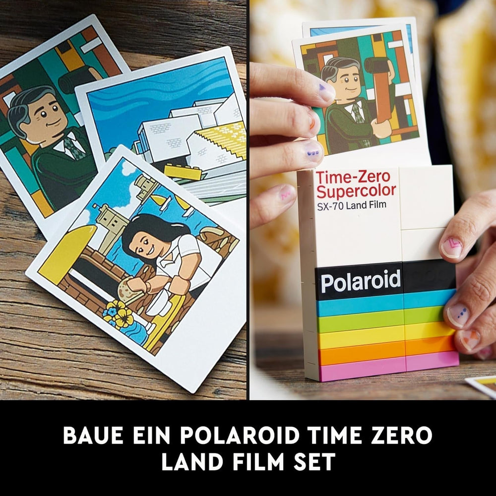 LEGO Ideas Polaroid Onestep SX-70 Camera Set for Adults, Collectible with Authentic Details, Creative Activity, Photography Gifts for Women, Men, Him, Her and Teens 21345 Building Sets Besuche den LEGO-Store