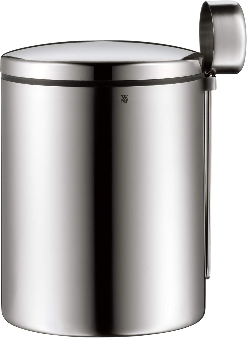 WMF cutie de cafea cu lingură de cafea Kult Cromargan din oțel inoxidabil cu finisaj mat 500g și borcan de depozitare 1 litru din sticlă Depot lavabil în mașina de spălat vase Cutii depozitare alimente Naty Shop