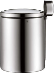 WMF cutie de cafea cu lingură de cafea Kult Cromargan din oțel inoxidabil cu finisaj mat 500g și borcan de depozitare 1 litru din sticlă Depot lavabil în mașina de spălat vase Cutii depozitare alimente Naty Shop