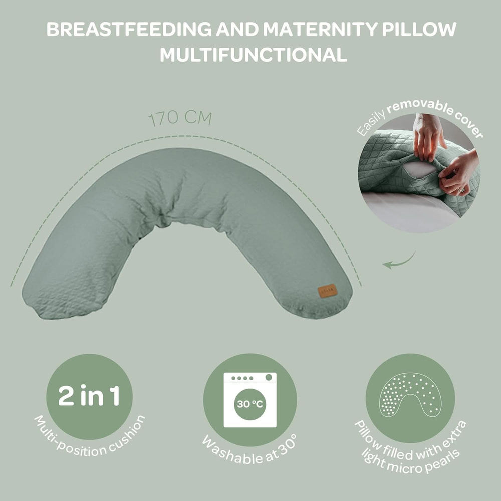 Red Castle - Maternity and breastfeeding pillow, 170 cm Accessories Food and Breastfeeding Bebe Naty Shop