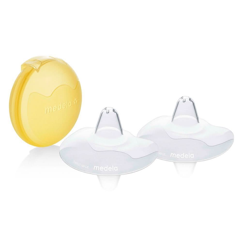 Medela Contact Brusthütchen – Bpa-Frei – Aus Ultradünnem, Weichem Silikon – Inklusive 2 Brusthütchen Und Etui – 20 Mm, Medium Accessories Food and Breastfeeding Baby Naty Shop L