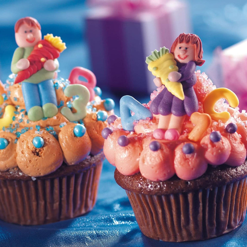 Günthart, 8 sugar figurines for the beginning of school and letters, 115 grams Sprinkles Naty Shop