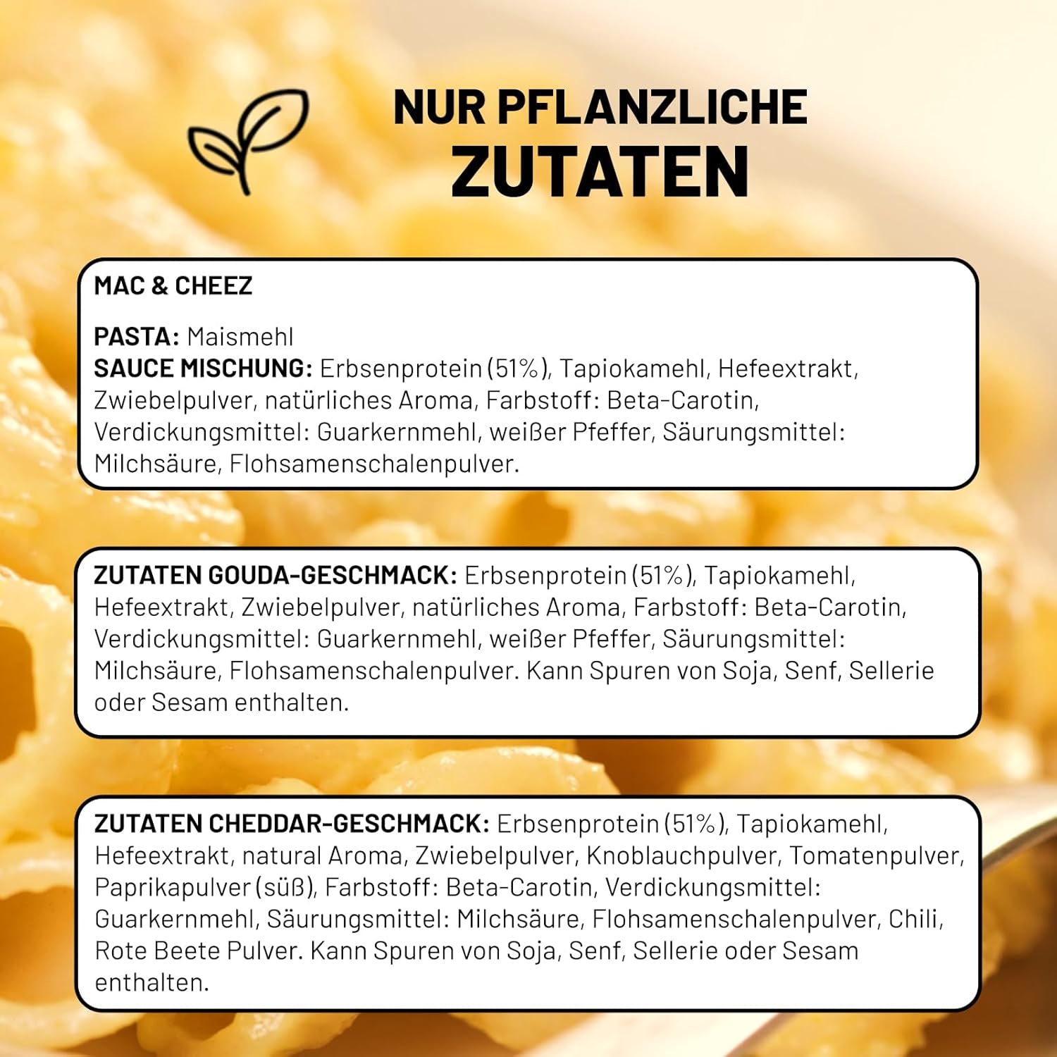 Cultured Foods Vegan 3-er Set Vegan Mac And Cheese, Gouda Sauce, Cheddar Sauce, Laktosefrei Glutenfrei MAC & CHEEZ CHEATCHEEZ
