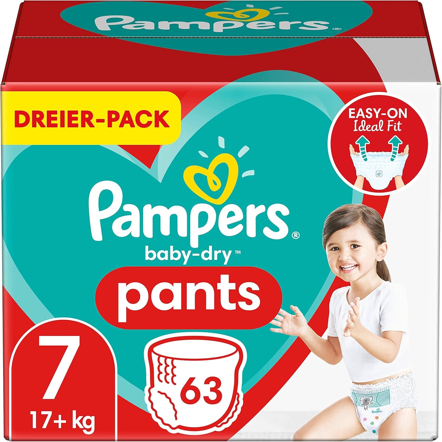 Pampers Baby-Dry diapers, size 8, 43 diapers, from 19 kg, Jumbo+ pack