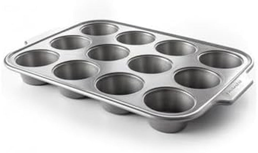 Kitchenaid Aluminized Steel Bakeware Muffin Tray Non-Stick Oven Safe Dishwasher Safe Gray Naty Shop Baking Pans & Trays