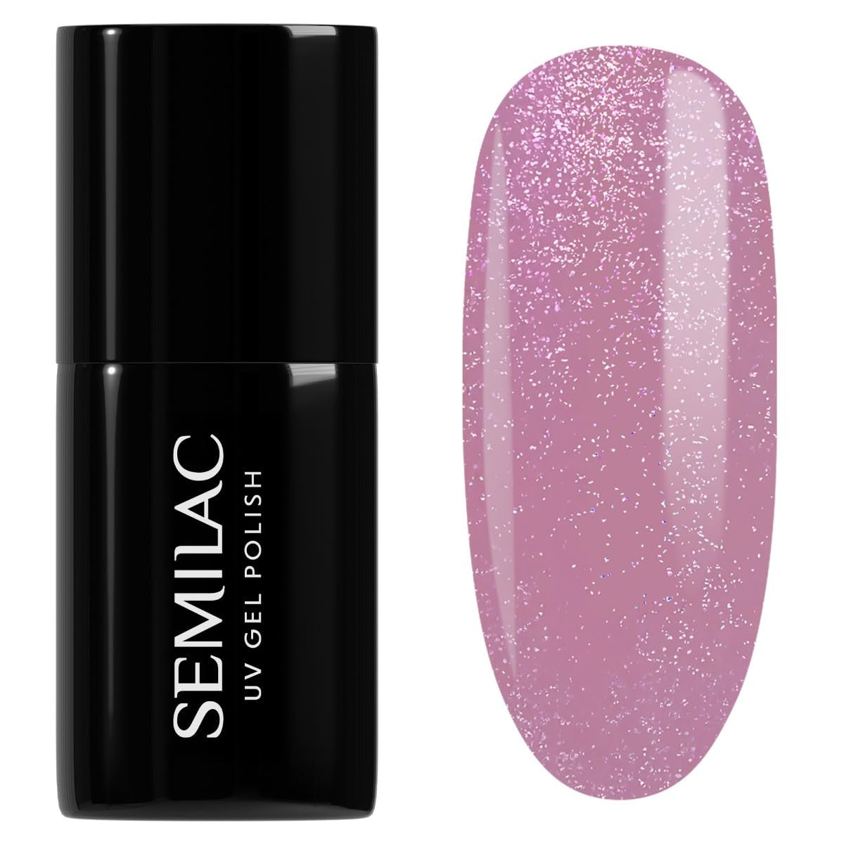 UV nail polish Semilac Hybrid 319 Shimmer Dust Pink 7ml
